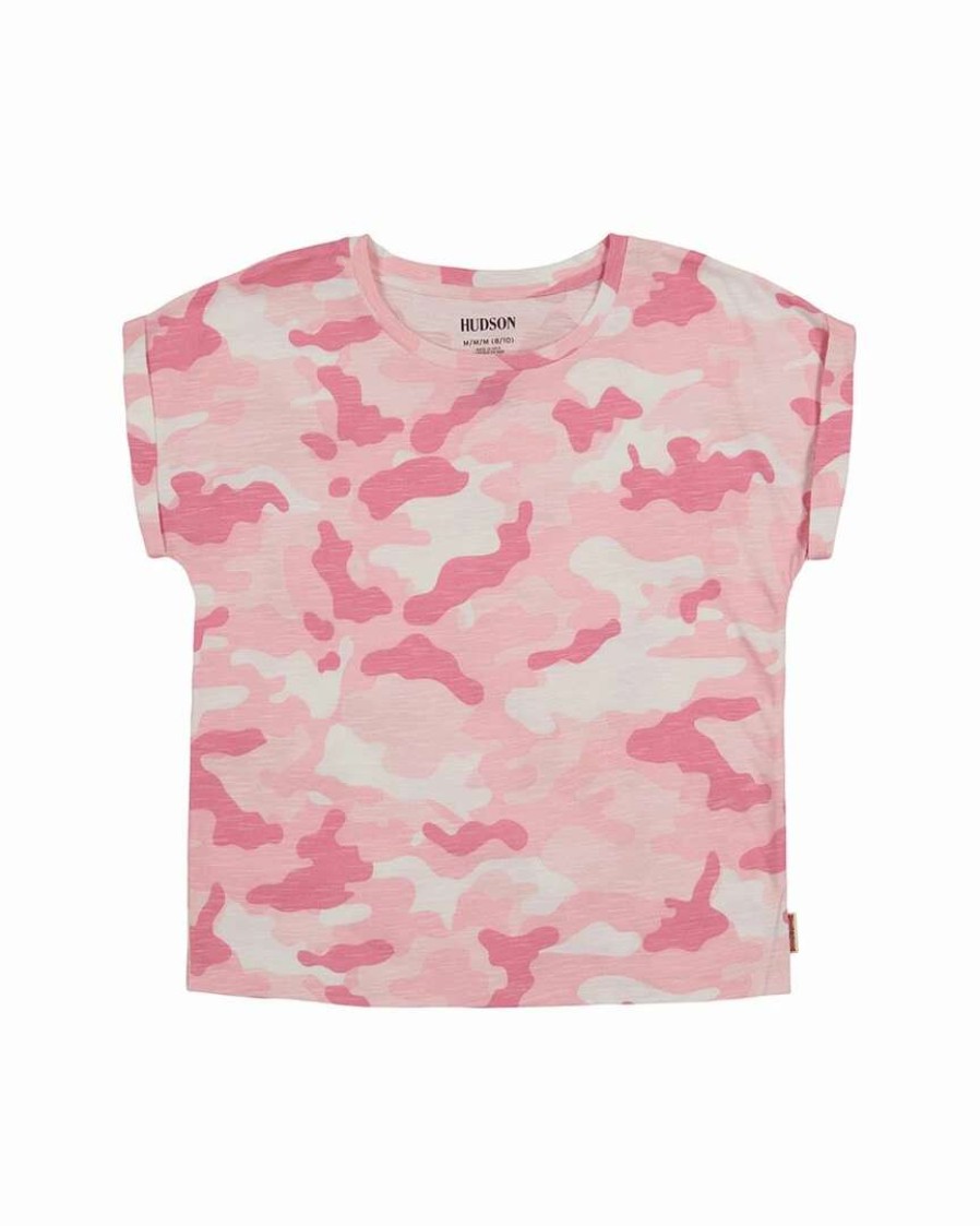 Tops * | Hudson Jeans Camo T-Shirt Kids Tops