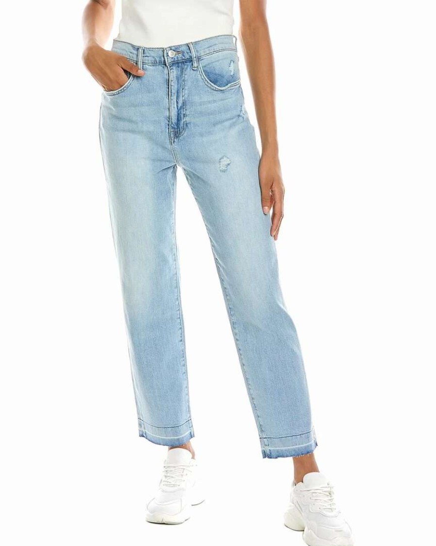 Jeans * | Hudson Jeans Kass Under The Sea High-Rise Straight Ankle Jean Women