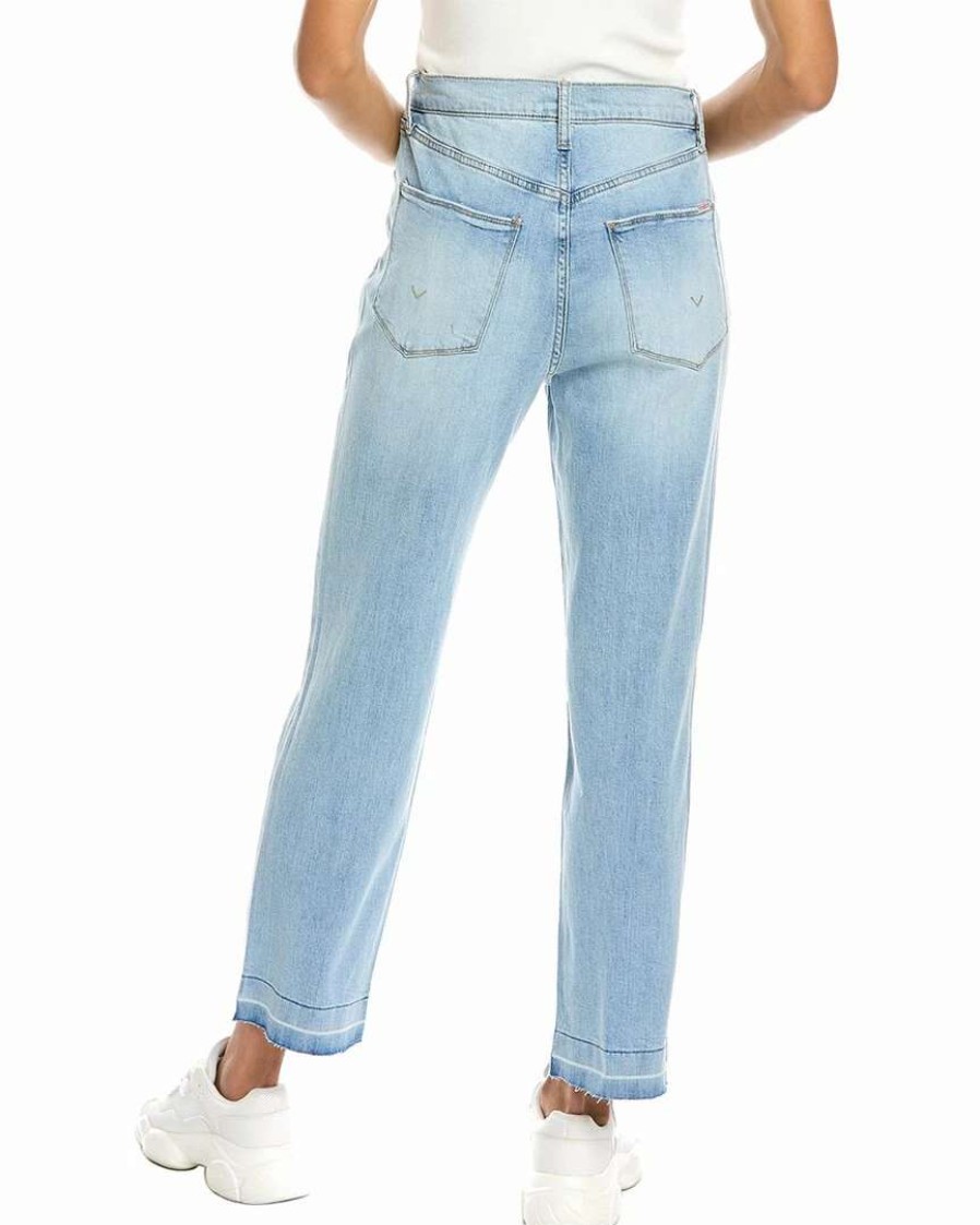 Jeans * | Hudson Jeans Kass Under The Sea High-Rise Straight Ankle Jean Women