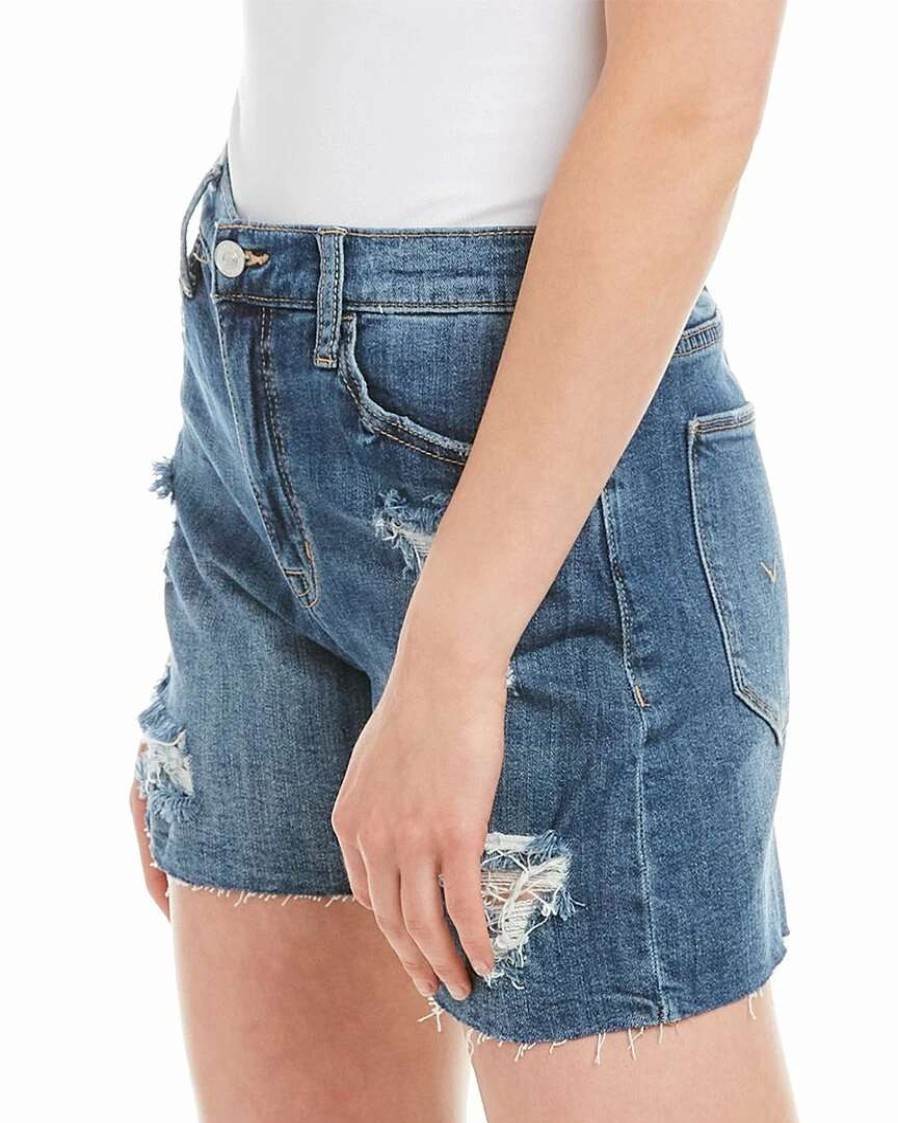 Shorts * | Hudson Jeans Kass Altitude High-Rise Biker Short Jean Women Shorts