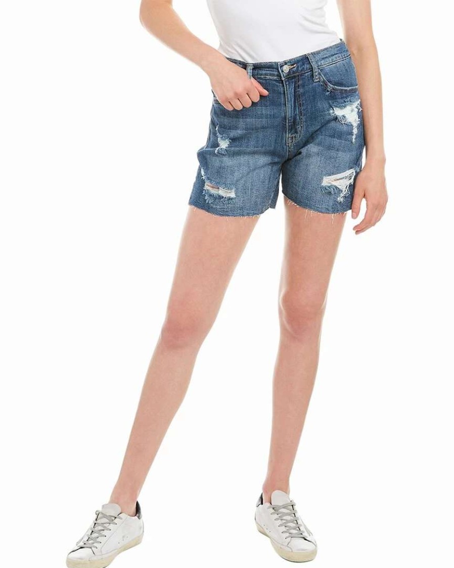 Shorts * | Hudson Jeans Kass Altitude High-Rise Biker Short Jean Women Shorts