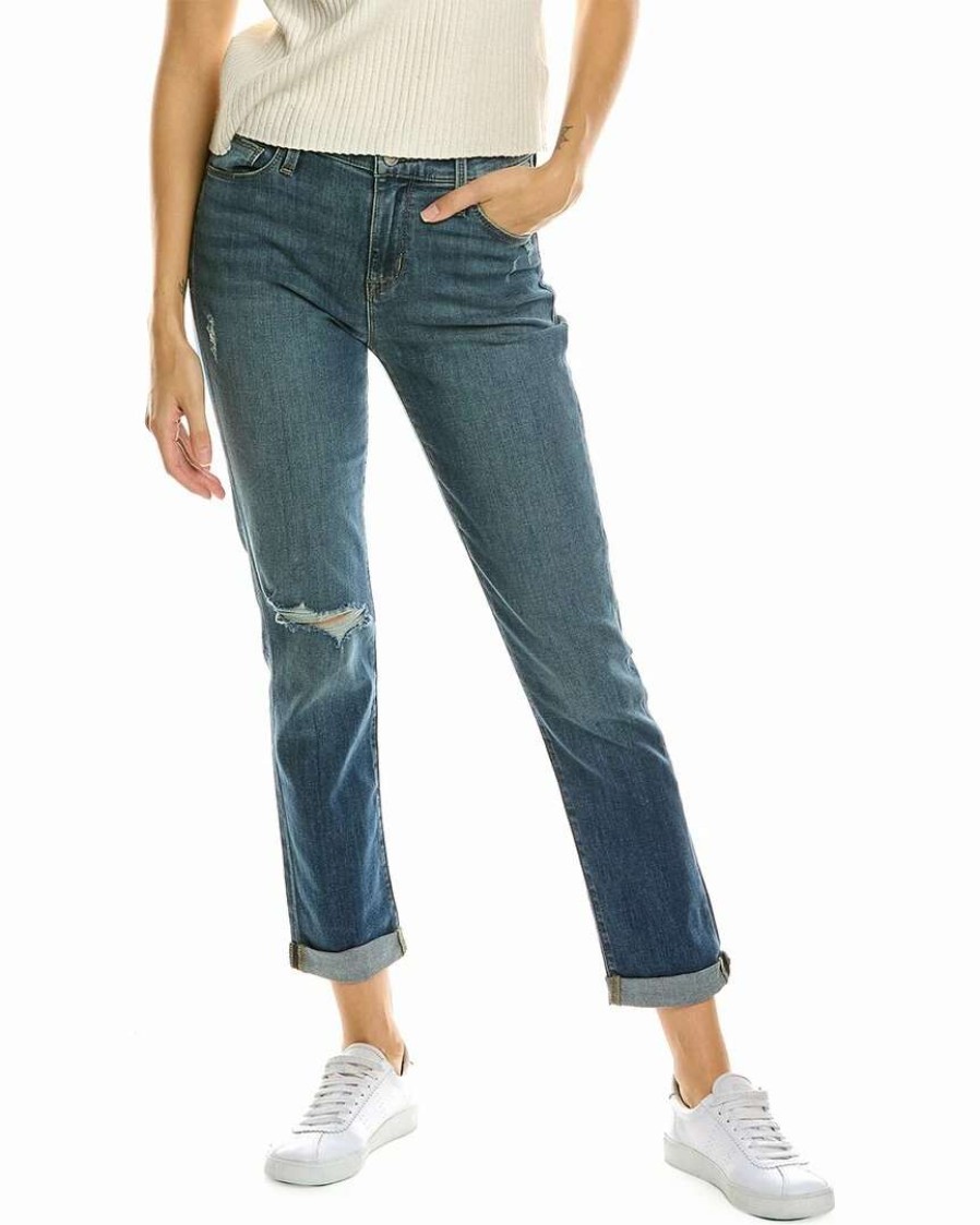 Jeans * | Hudson Jeans Natalie Mid-Rise Slim Boyfriend Crop Jean Women