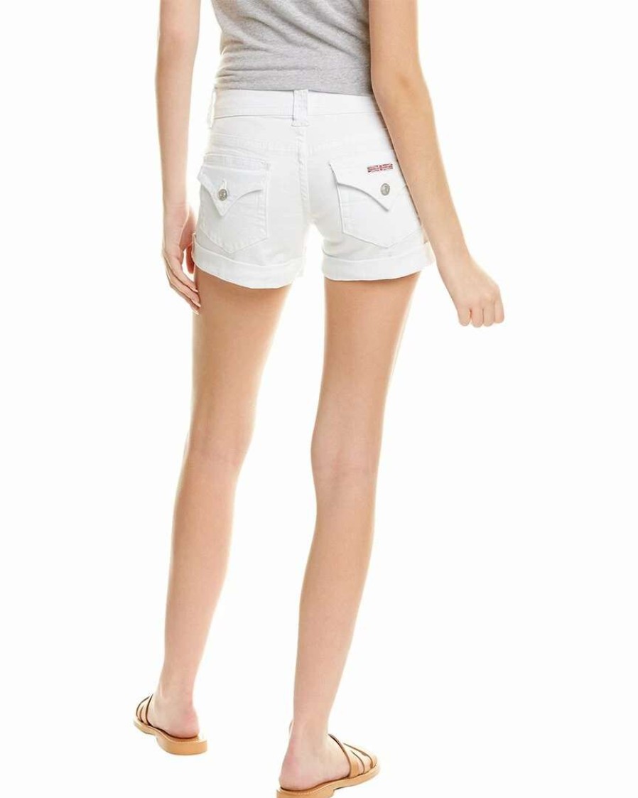 Shorts * | Hudson Jeans Ruby Mid-Thigh White Short Women Shorts