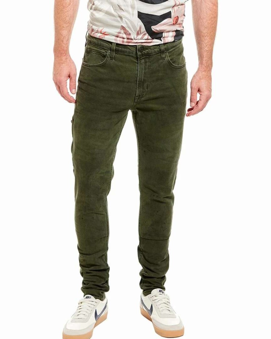 Jeans * | Hudson Jeans Zack Stained Army Skinny Jean Men