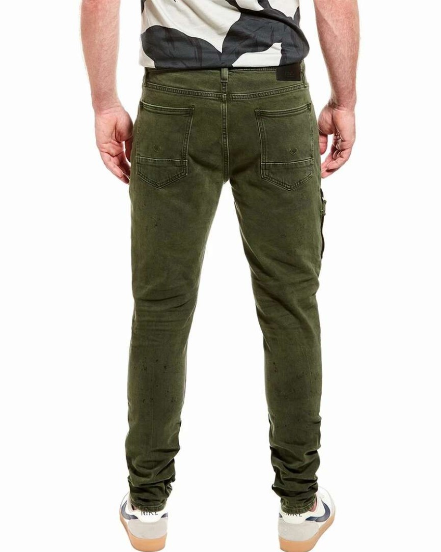 Jeans * | Hudson Jeans Zack Stained Army Skinny Jean Men