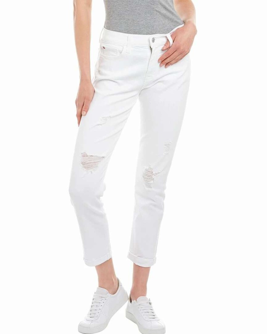 Jeans * | Hudson Jeans Natalie Pearl Slim Boyfriend Crop Jean Women