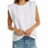 Tops * | Hudson Jeans Shoulder Pad T-Shirt Women Tops