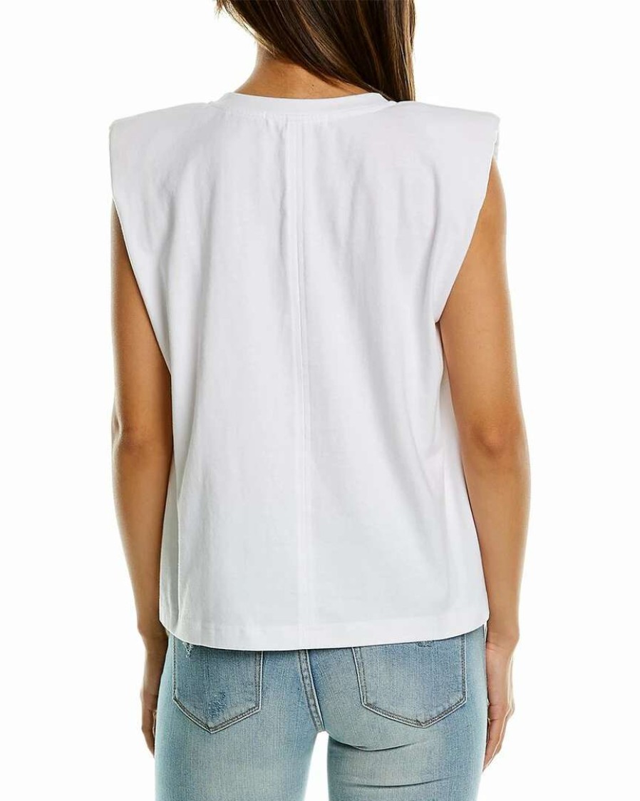 Tops * | Hudson Jeans Shoulder Pad T-Shirt Women Tops