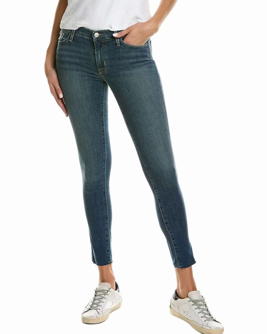 Jeans * | Hudson Jeans Krista Flora Low-Rise Super Skinny Ankle Jean Women