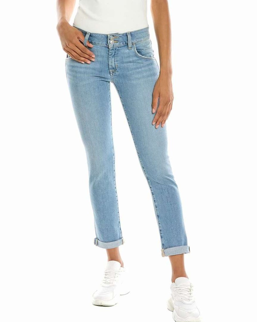 Jeans * | Hudson Jeans Collin Rococo Straight Crop Jean Women