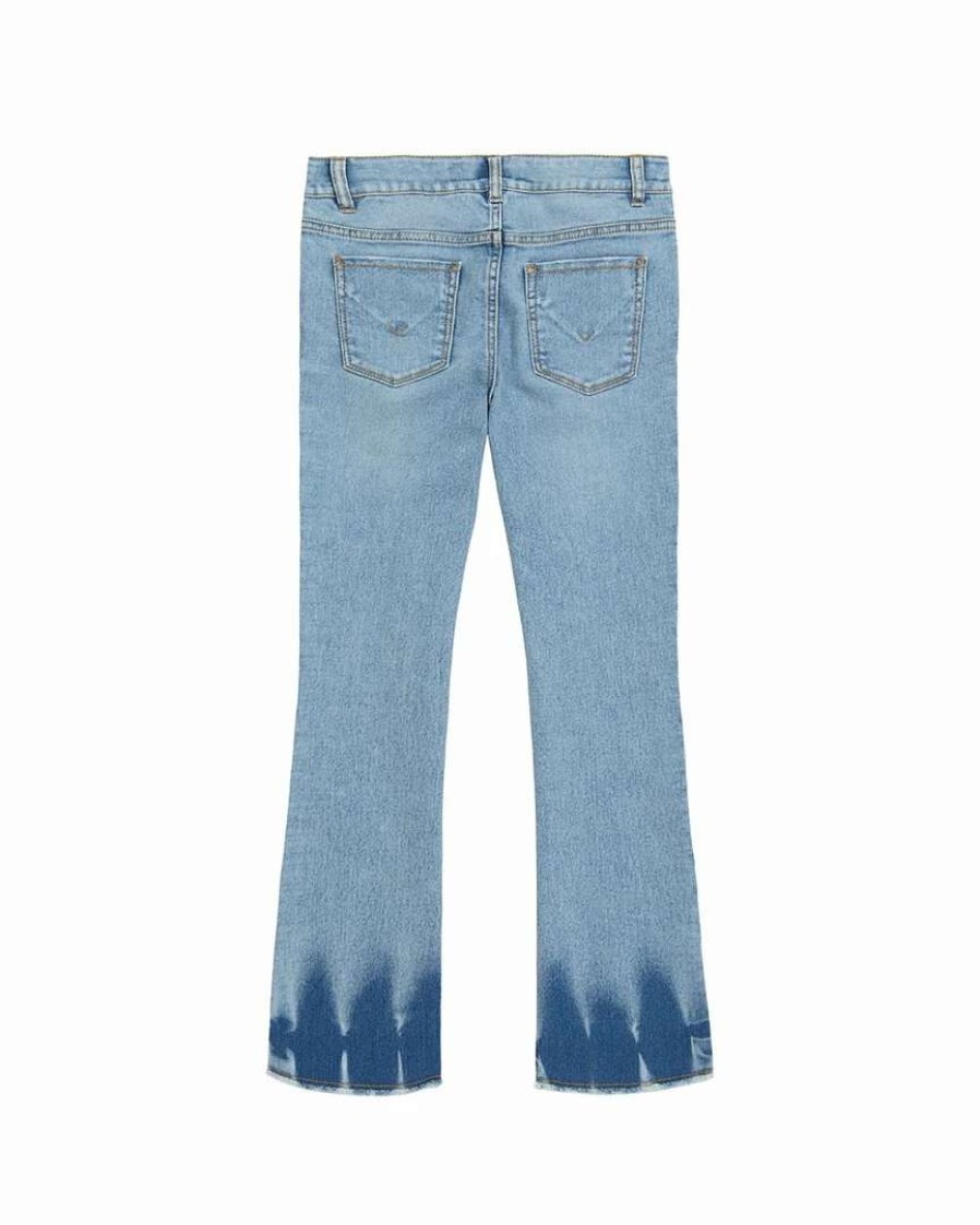 Pants & Leggings * | Hudson Jeans Dipped Hem Flare Jean Kids Pants & Leggings