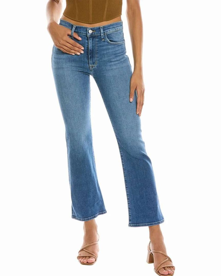 Jeans * | Hudson Jeans Blair Burning Bridges High-Rise Bootcut Crop Jean Women