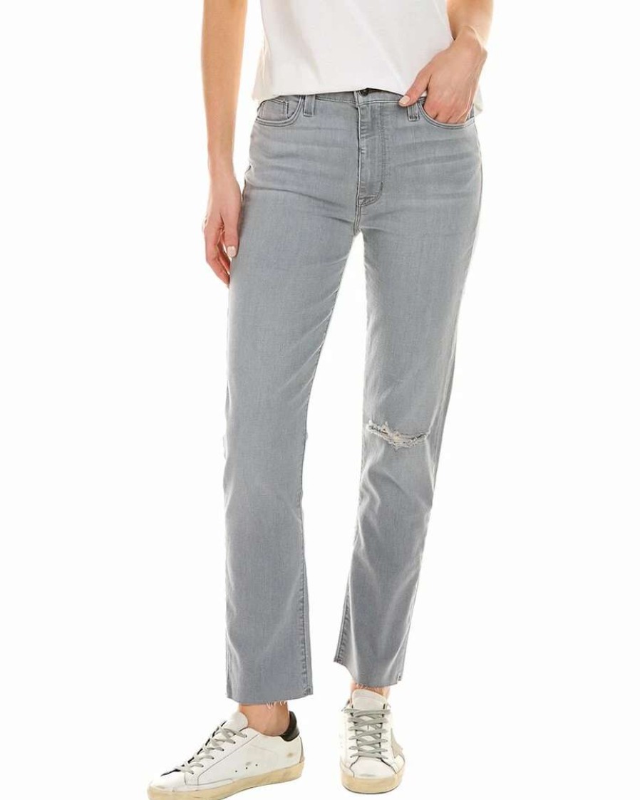 Jeans * | Hudson Jeans Blair Lone Wolf High-Rise Straight Crop Jean Women