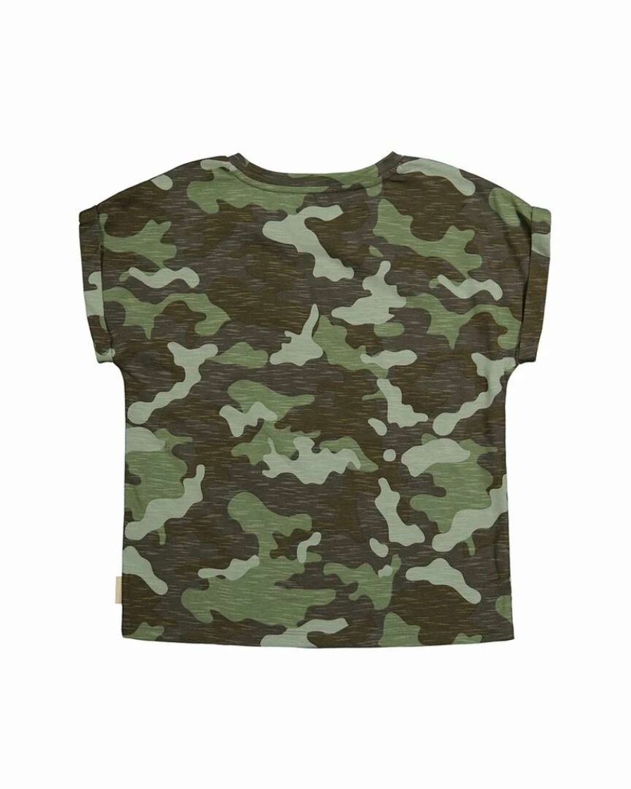 Tops * | Hudson Jeans Camo T-Shirt Kids Tops