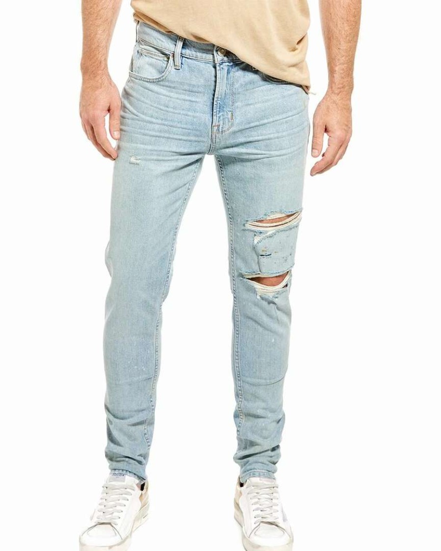 Jeans * | Hudson Jeans Zack Light Plaster Skinny Jean Men