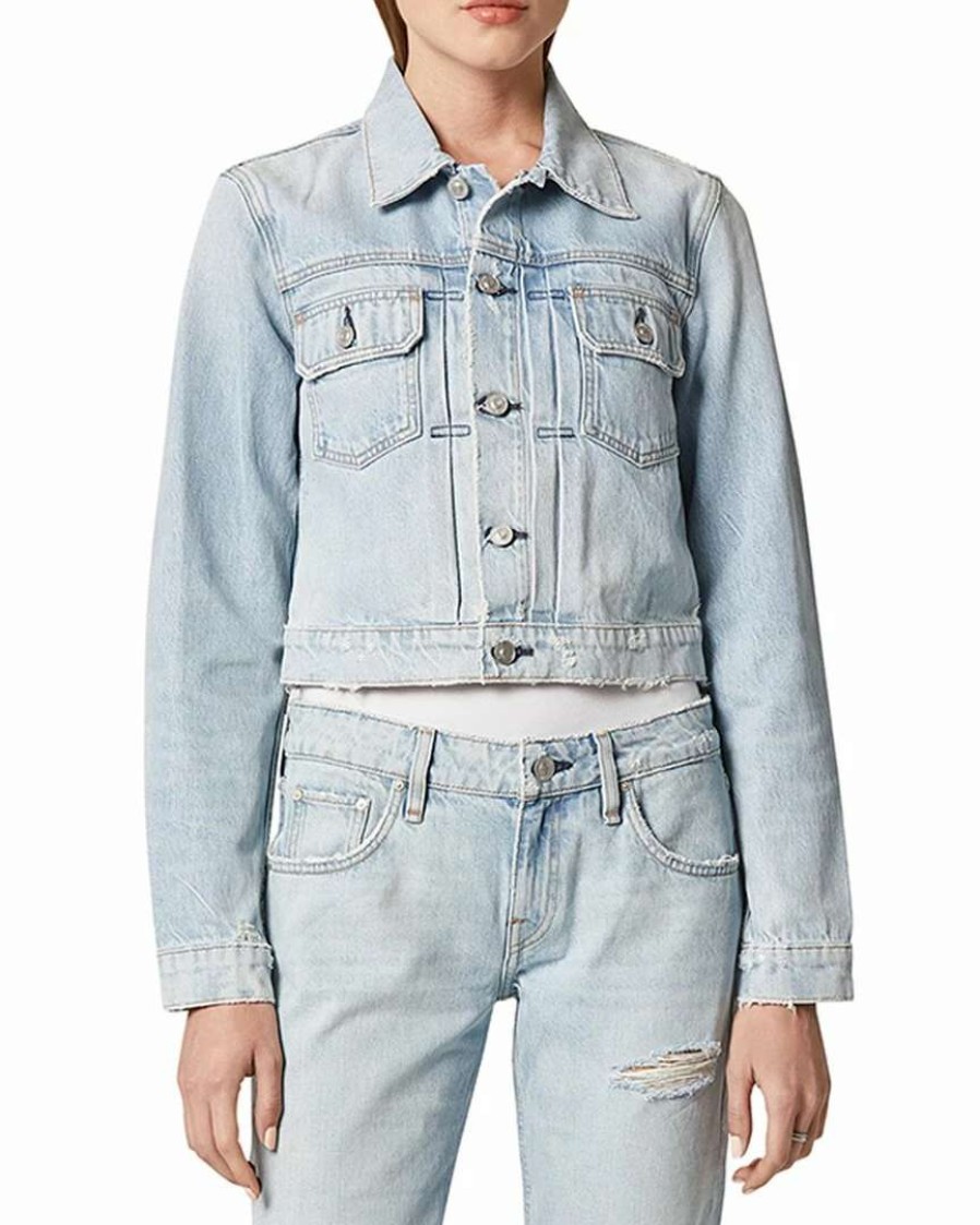 Outerwear * | Hudson Jeans Lola Shrunken Trucker Jacket Women Outerwear